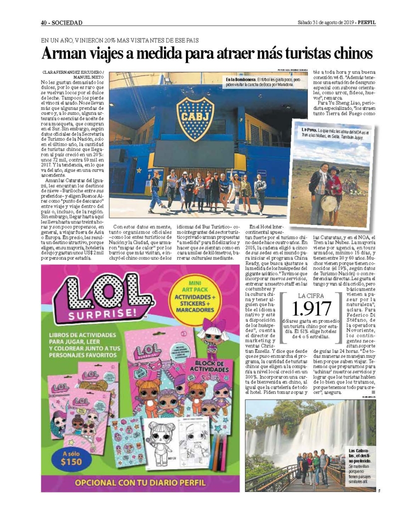 NOTA TURISMO DIARIO PERFIL